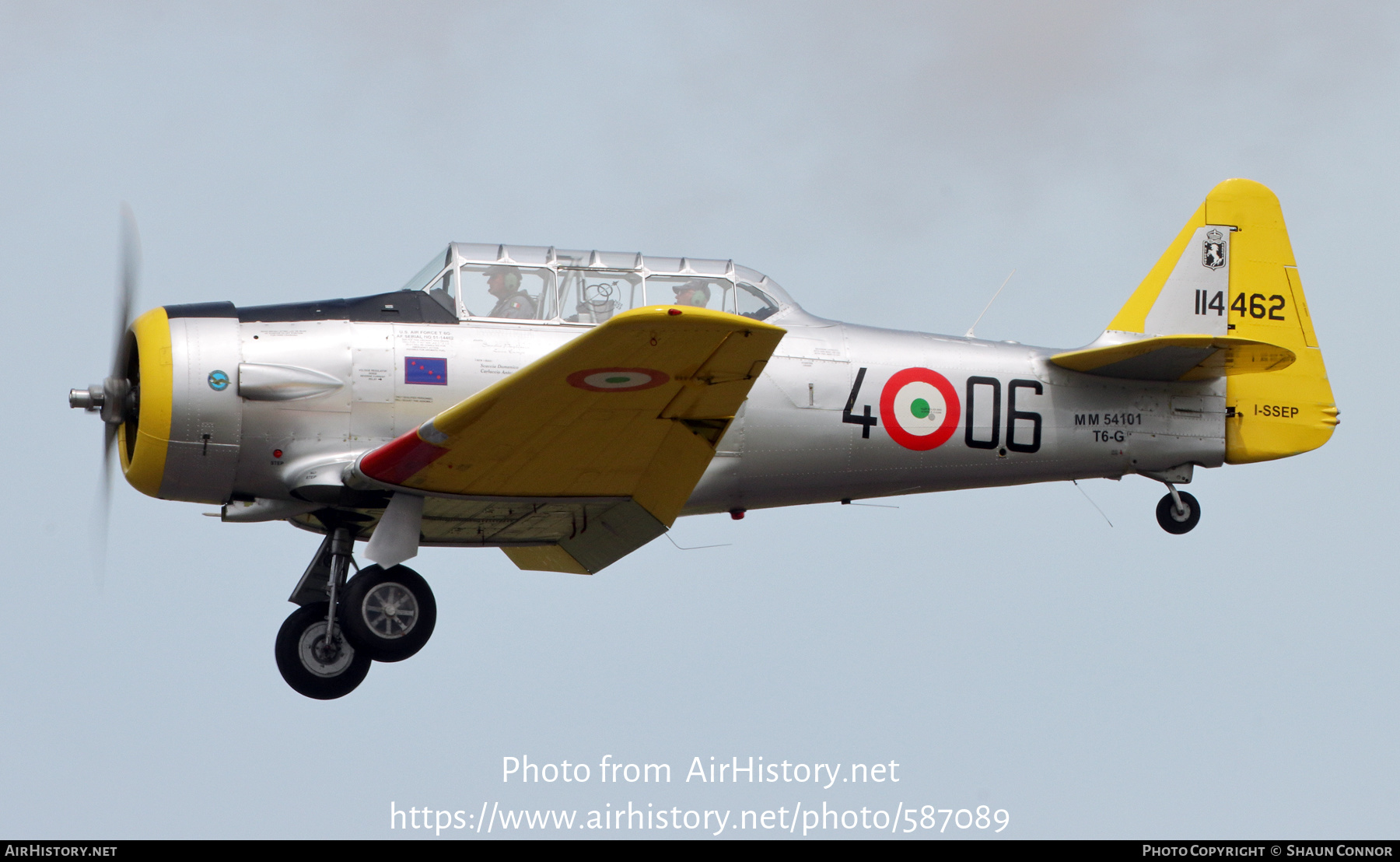 Aircraft Photo of I-SSEP / MM54101 | North American T-6G Texan | Italy - Air Force | AirHistory.net #587089