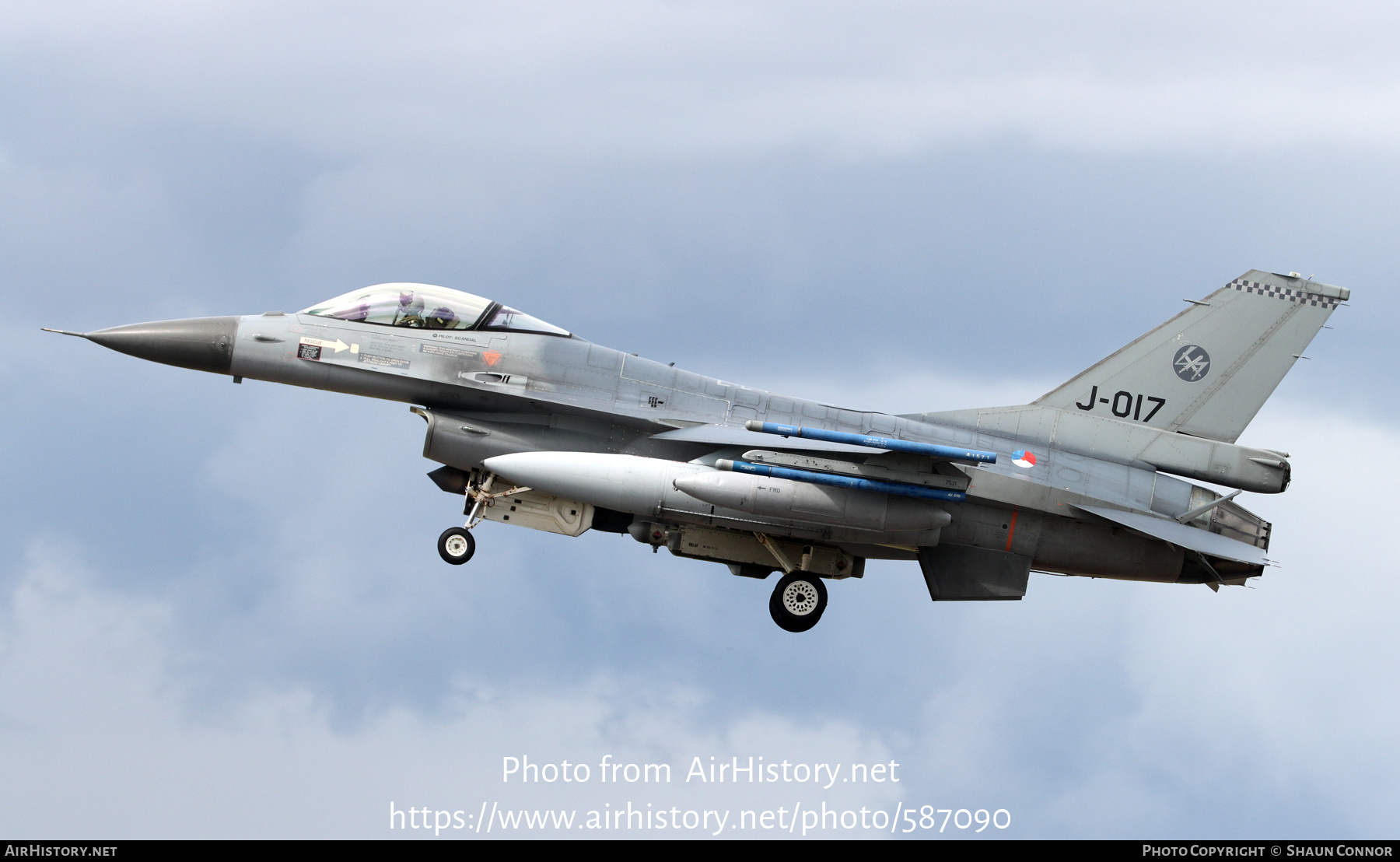 Aircraft Photo of J-017 | General Dynamics F-16AM Fighting Falcon | Netherlands - Air Force | AirHistory.net #587090