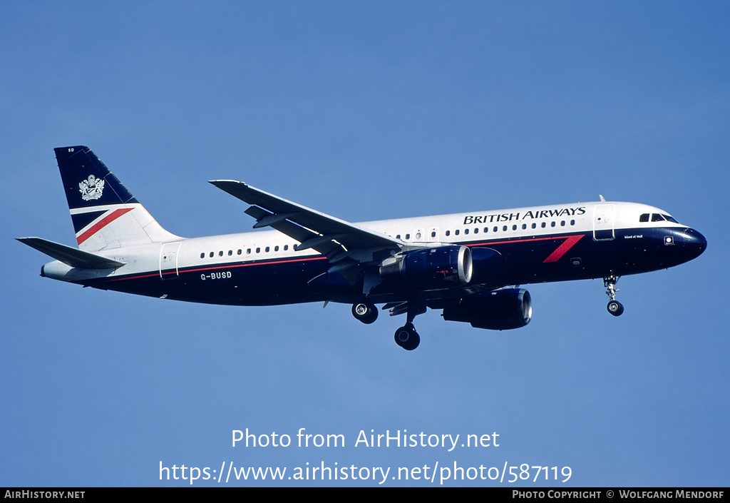 Aircraft Photo of G-BUSD | Airbus A320-111 | British Airways | AirHistory.net #587119