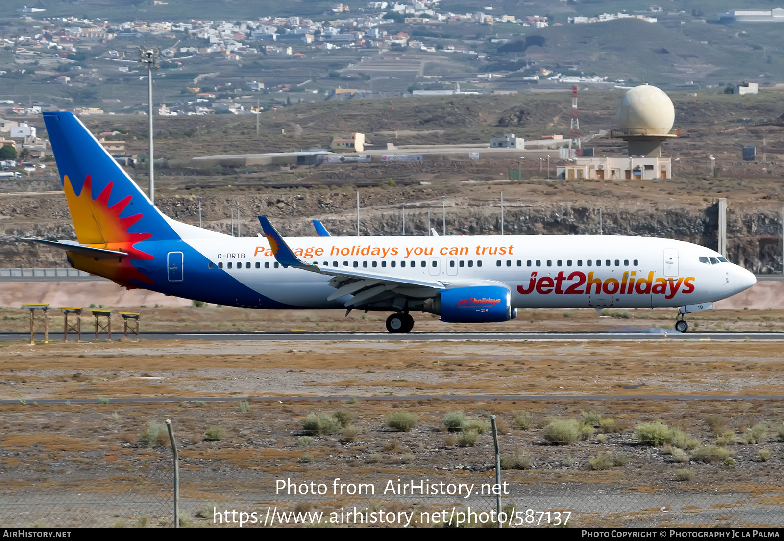 Aircraft Photo of G-DRTB | Boeing 737-86N | Jet2 Holidays | AirHistory.net #587137