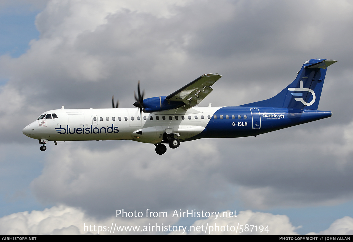 Aircraft Photo of G-ISLM | ATR ATR-72-500 (ATR-72-212A) | Blue Islands | AirHistory.net #587194