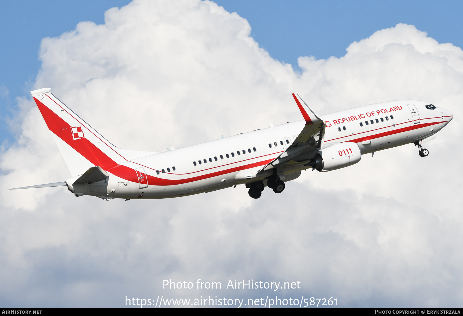 Aircraft Photo of 0111 | Boeing 737-800 BBJ2 | Poland - Air Force | AirHistory.net #587261