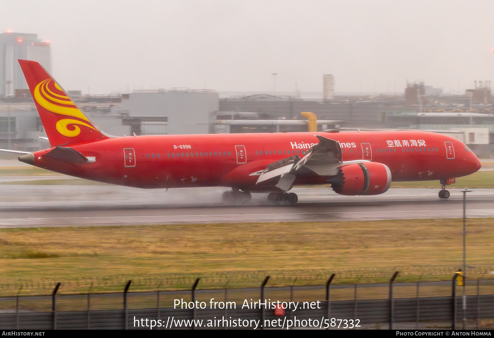 Aircraft Photo of B-6998 | Boeing 787-9 Dreamliner | Hainan Airlines | AirHistory.net #587332