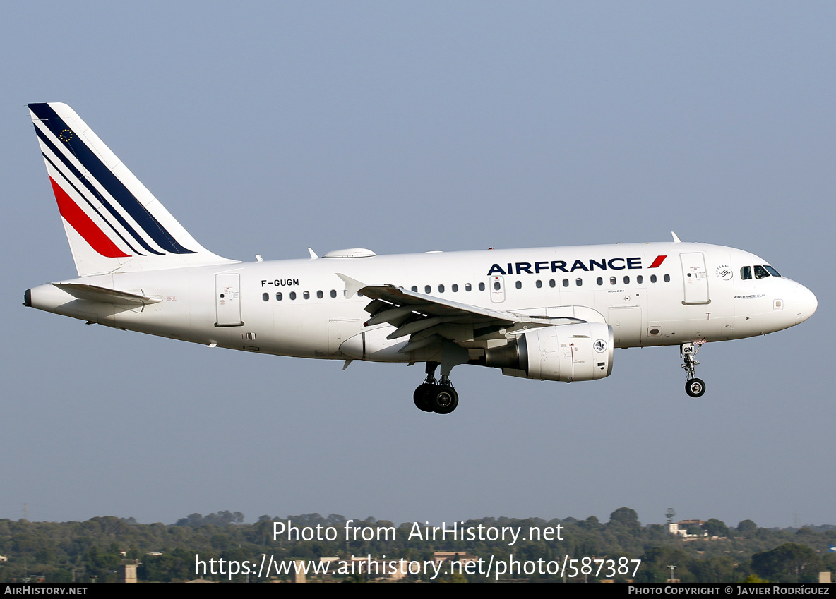 Aircraft Photo of F-GUGM | Airbus A318-111 | Air France | AirHistory.net #587387