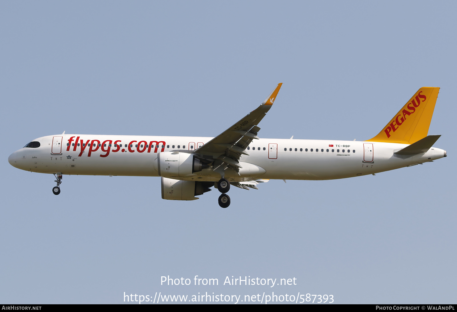 Aircraft Photo of TC-RBP | Airbus A321-251NX | Pegasus Airlines | AirHistory.net #587393