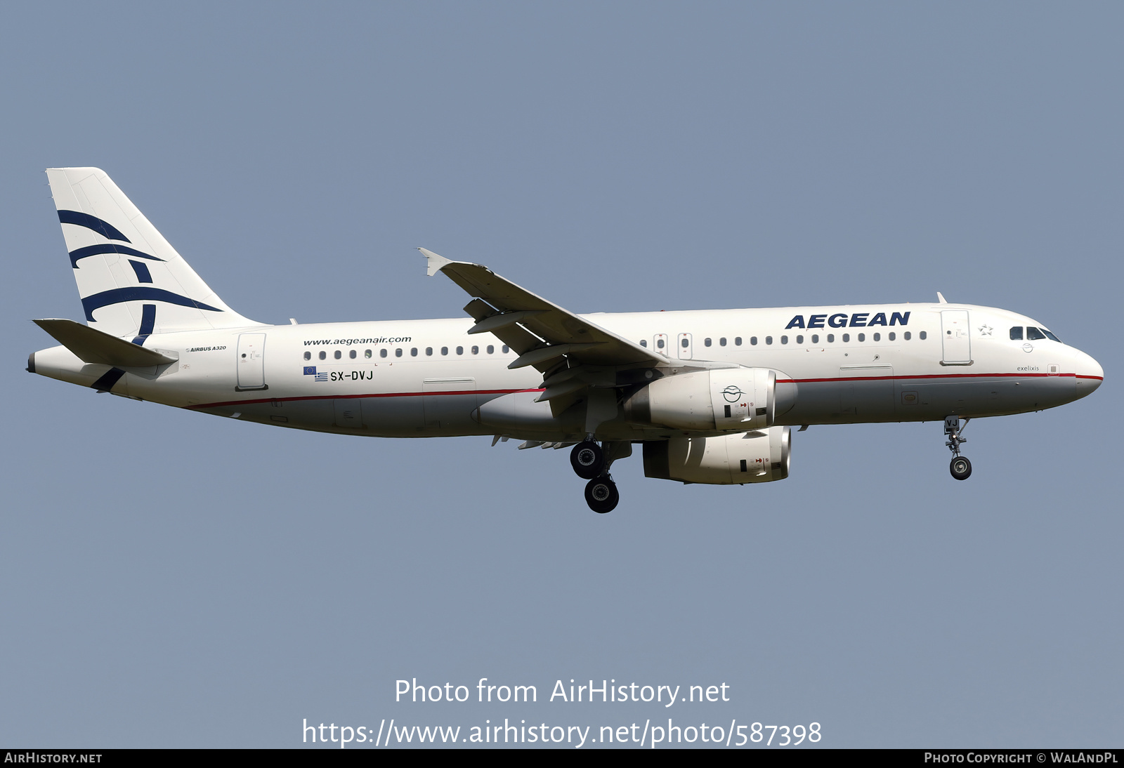 Aircraft Photo of SX-DVJ | Airbus A320-232 | Aegean Airlines | AirHistory.net #587398