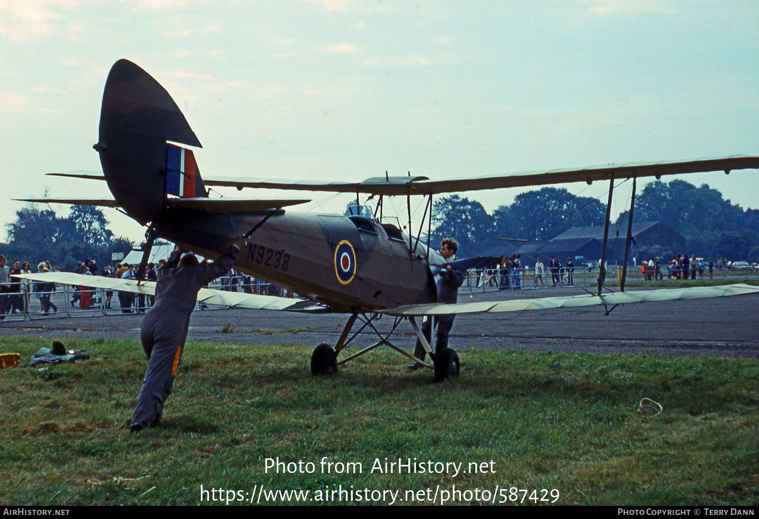 Aircraft Photo of G-ANEL / N9238 | De Havilland D.H. 82A Tiger Moth II | UK - Air Force | AirHistory.net #587429