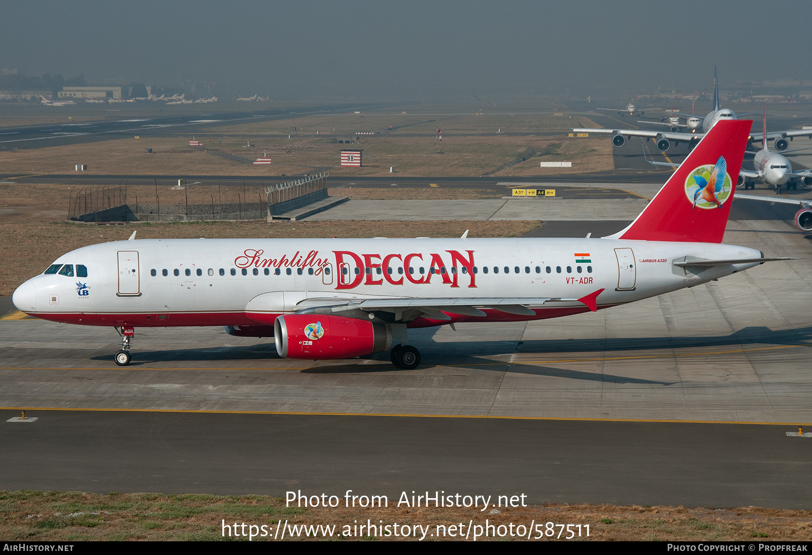 Aircraft Photo of VT-ADR | Airbus A320-232 | Simplifly Deccan | AirHistory.net #587511