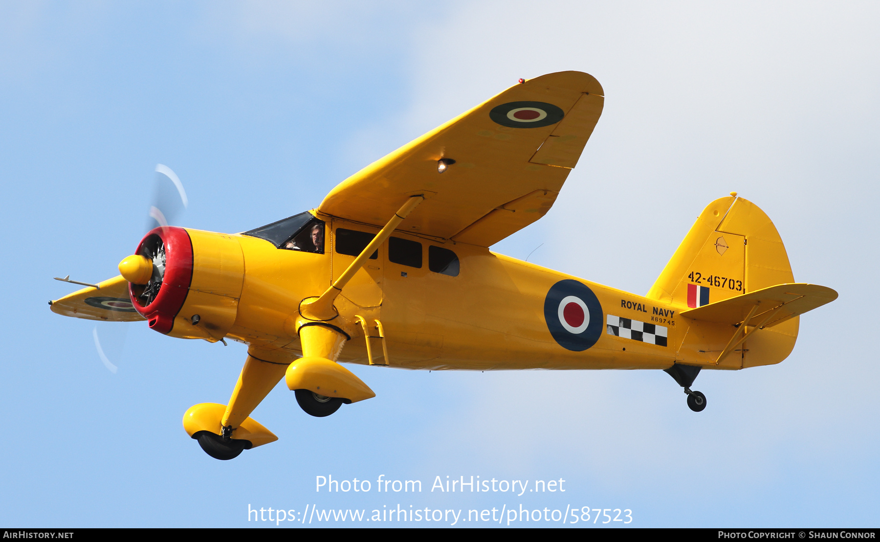 Aircraft Photo of N69745 / 42-46703 | Stinson AT-19 Reliant (V-77) | UK - Navy | AirHistory.net #587523