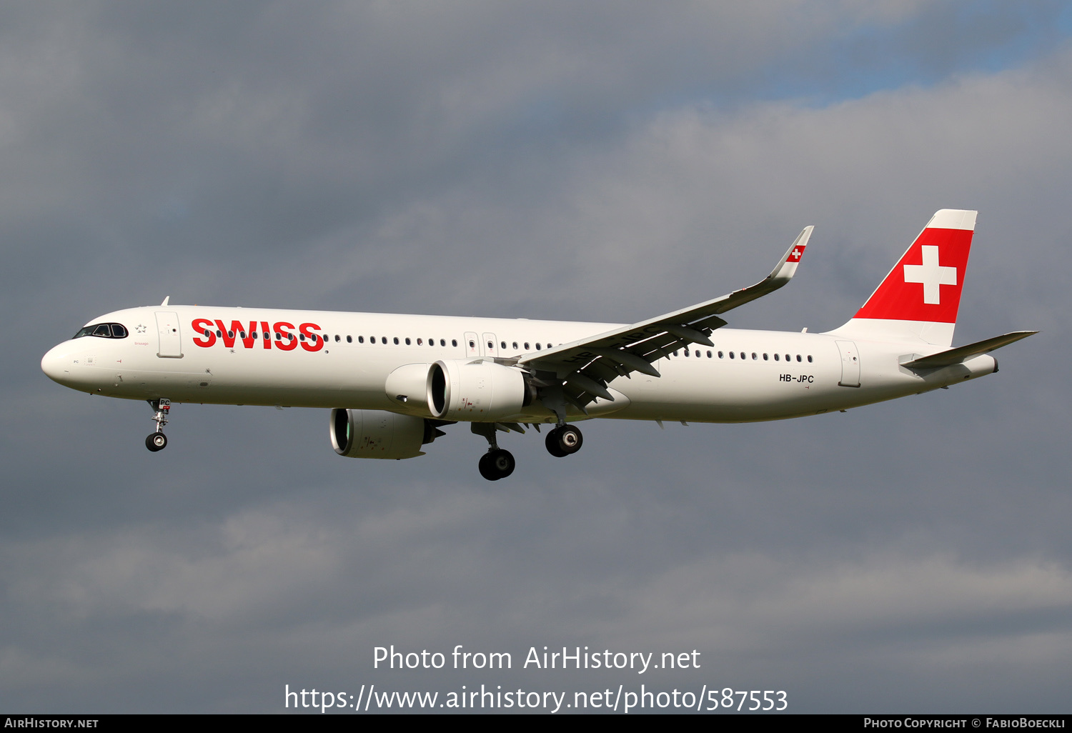 Aircraft Photo of HB-JPC | Airbus A321-271NX | Swiss International Air Lines | AirHistory.net #587553