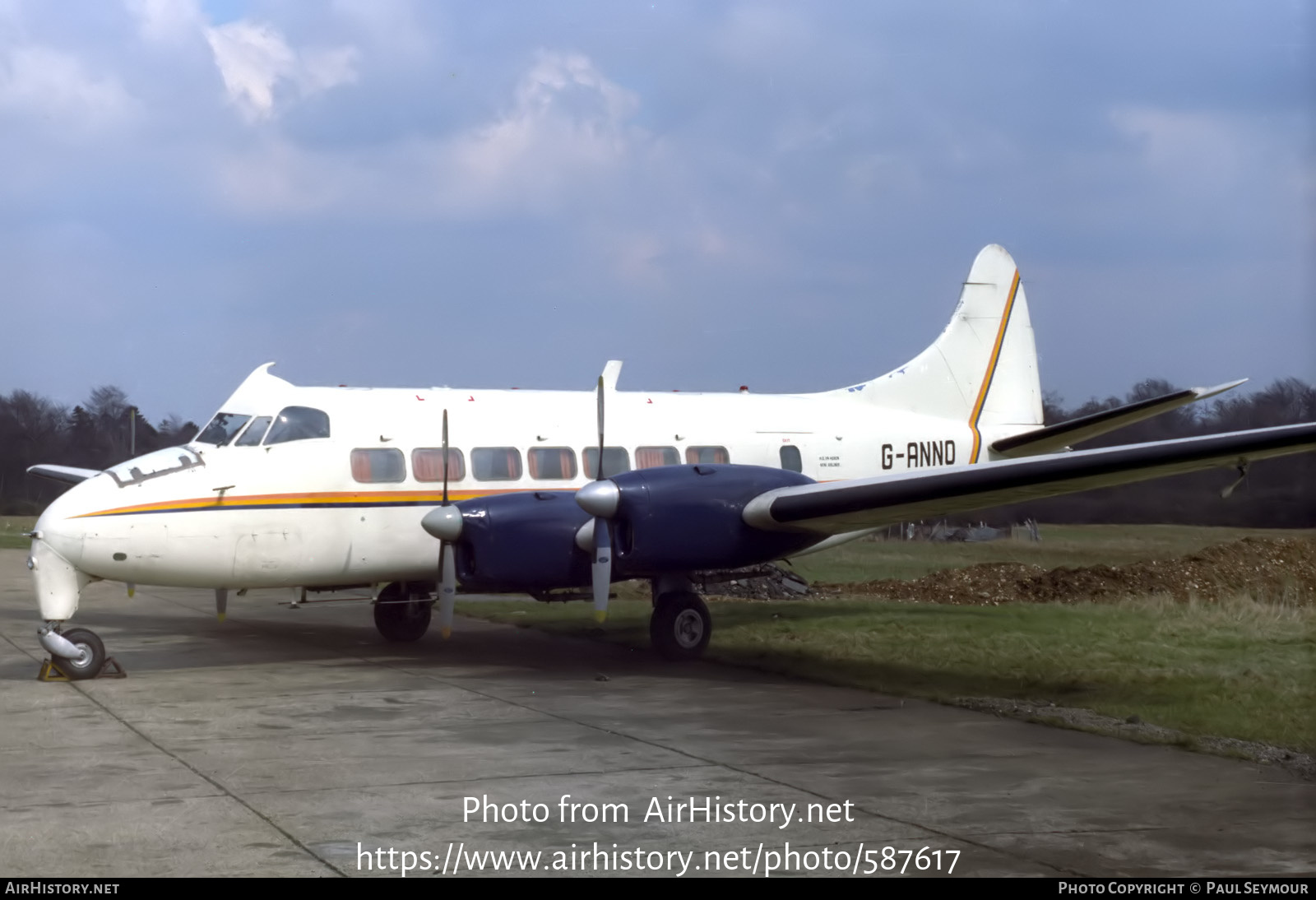 Aircraft Photo of G-ANNO | De Havilland D.H. 114 Heron 1B/C | Fairflight Charters | AirHistory.net #587617