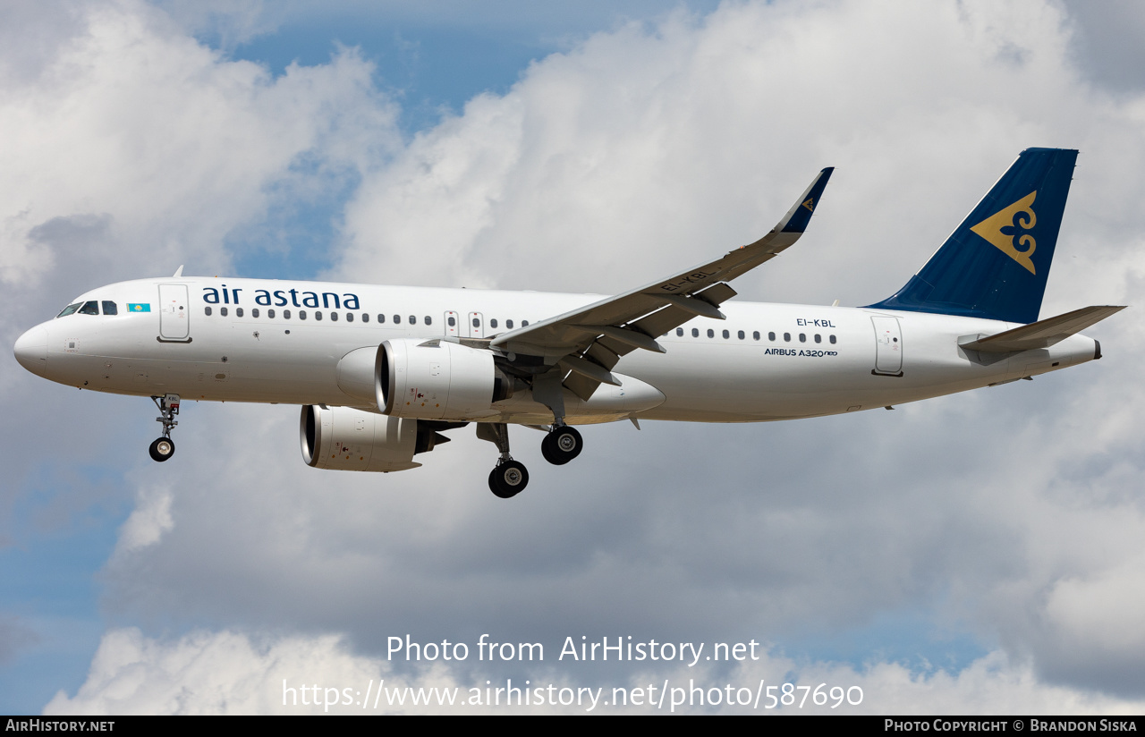 Aircraft Photo of EI-KBL | Airbus A320-271N | Air Astana | AirHistory.net #587690