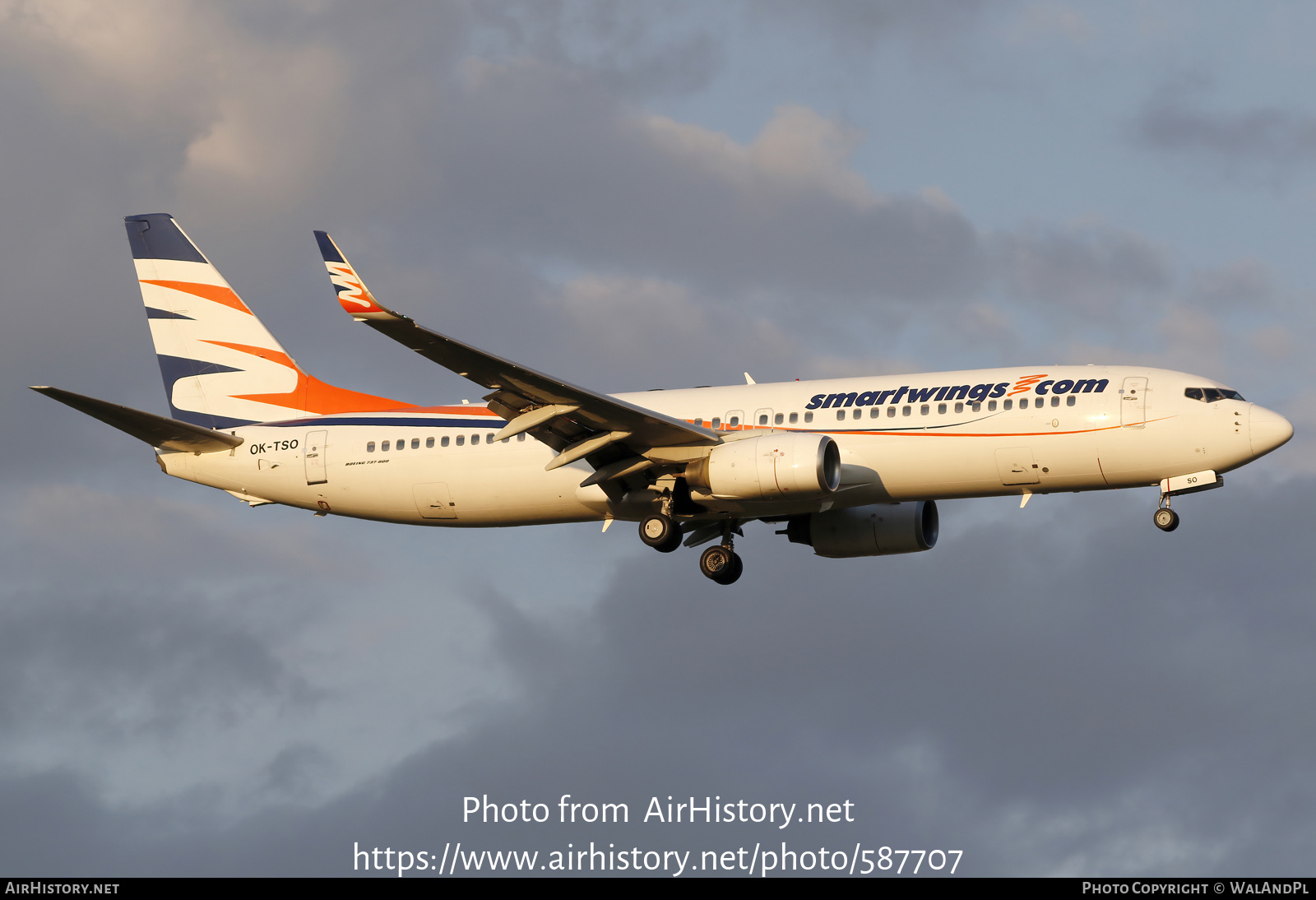 Aircraft Photo of OK-TSO | Boeing 737-8GQ | Smartwings | AirHistory.net #587707