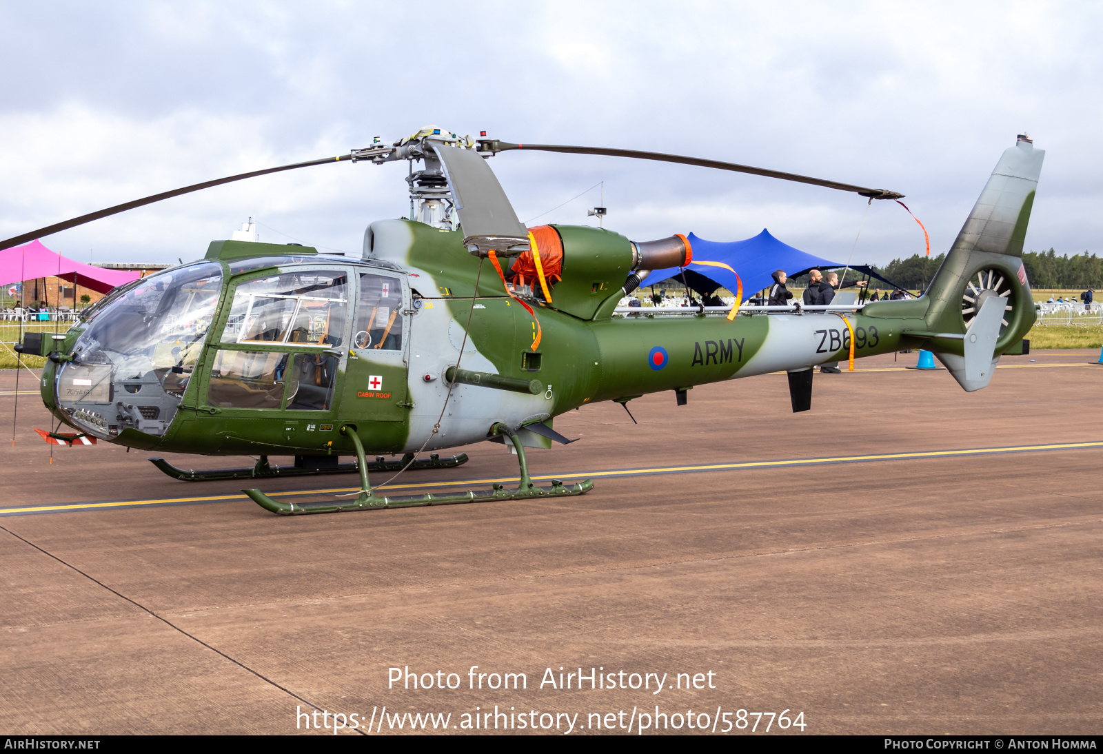 Aircraft Photo of ZB693 | Aerospatiale SA-341B Gazelle AH1 | UK - Army | AirHistory.net #587764