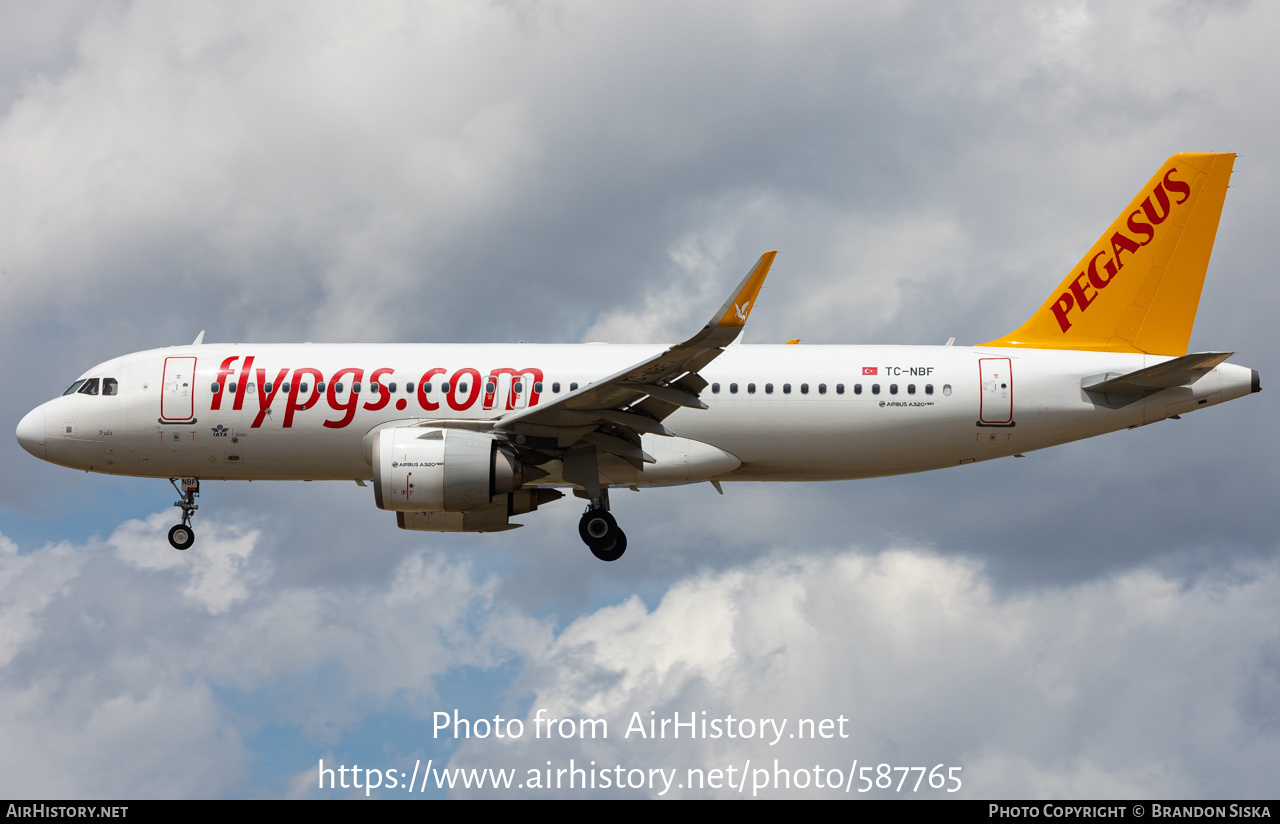 Aircraft Photo of TC-NBF | Airbus A320-251N | Pegasus Airlines | AirHistory.net #587765