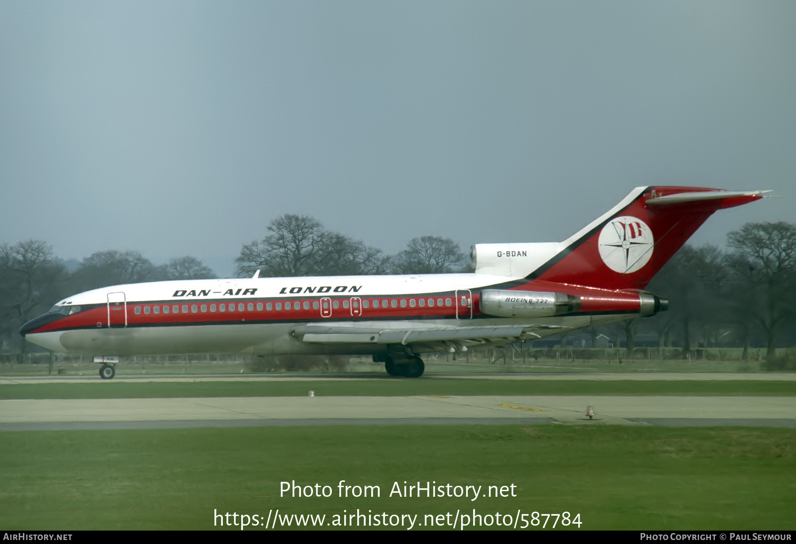 Aircraft Photo of G-BDAN | Boeing 727-46 | Dan-Air London | AirHistory.net #587784