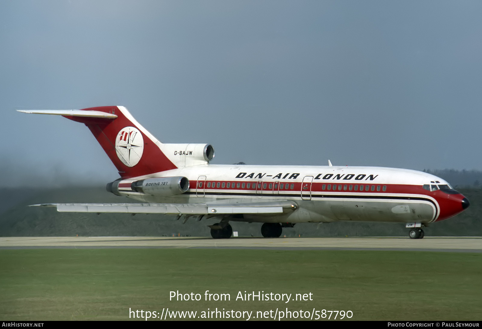 Aircraft Photo of G-BAJW | Boeing 727-46 | Dan-Air London | AirHistory.net #587790