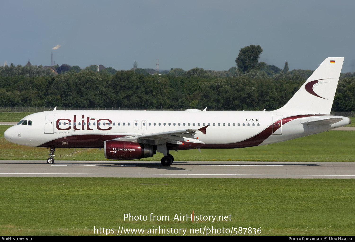 Aircraft Photo of D-ANNC | Airbus A320-232 | Elite Aviation | AirHistory.net #587836