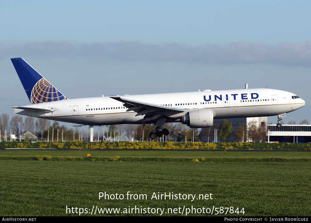 Aircraft Photo of N77014 | Boeing 777-224/ER | United Airlines | AirHistory.net #587844