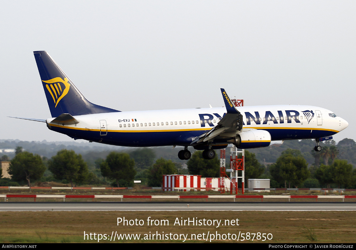 Aircraft Photo of EI-EVJ | Boeing 737-8AS | Ryanair | AirHistory.net #587850