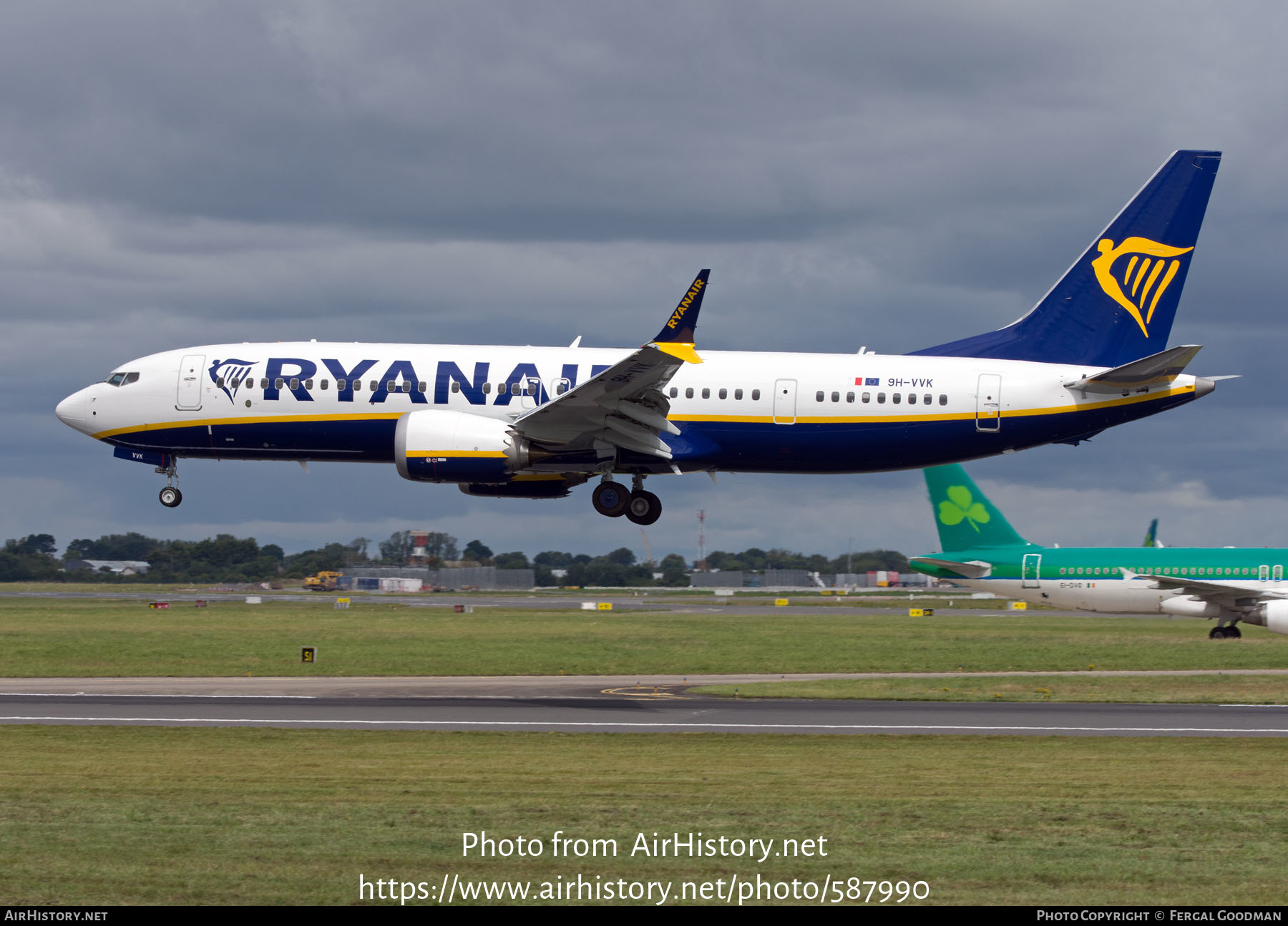 Aircraft Photo of 9H-VVK | Boeing 737-8200 Max 200 | Ryanair | AirHistory.net #587990