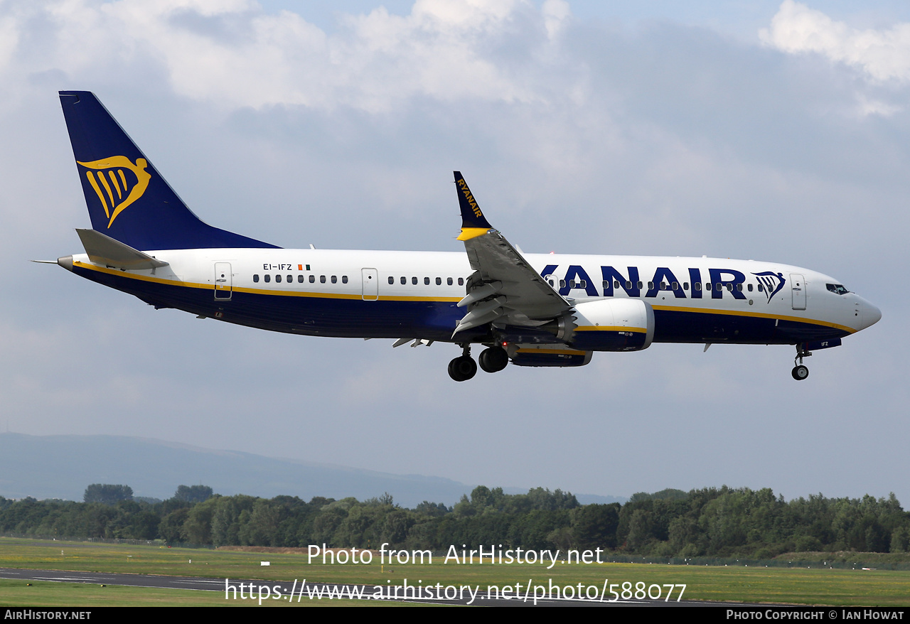 Aircraft Photo of EI-IFZ | Boeing 737-8200 Max 200 | Ryanair | AirHistory.net #588077