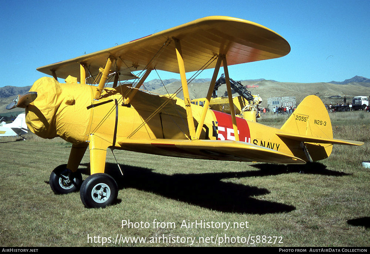 Aircraft Photo of ZK-BWR / 2055 | Boeing A75N1 Kaydet | USA - Navy | AirHistory.net #588272