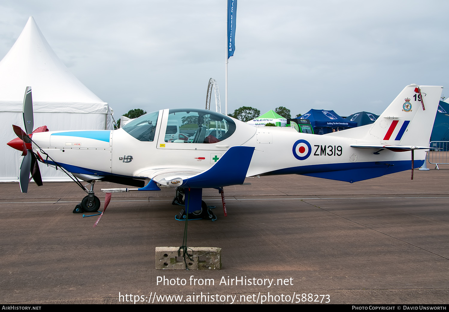 Aircraft Photo of ZM319 | Grob G-120TP Prefect T1 | UK - Air Force | AirHistory.net #588273