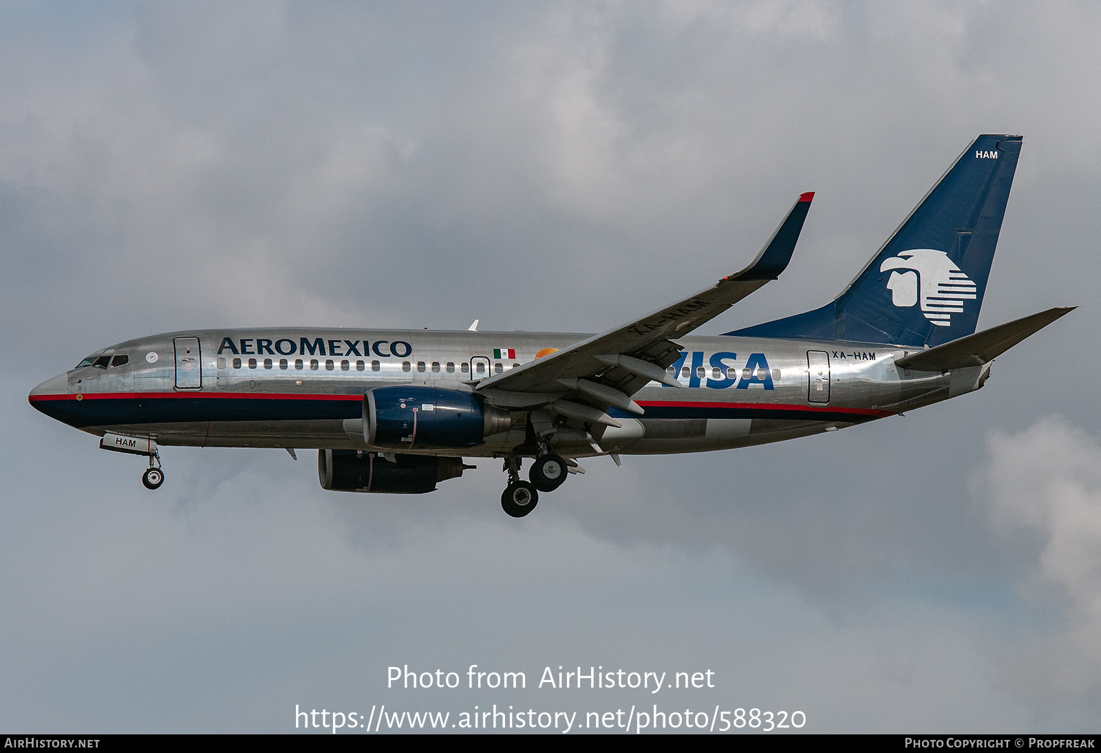 Aircraft Photo of XA-HAM | Boeing 737-752 | AeroMéxico | AirHistory.net #588320