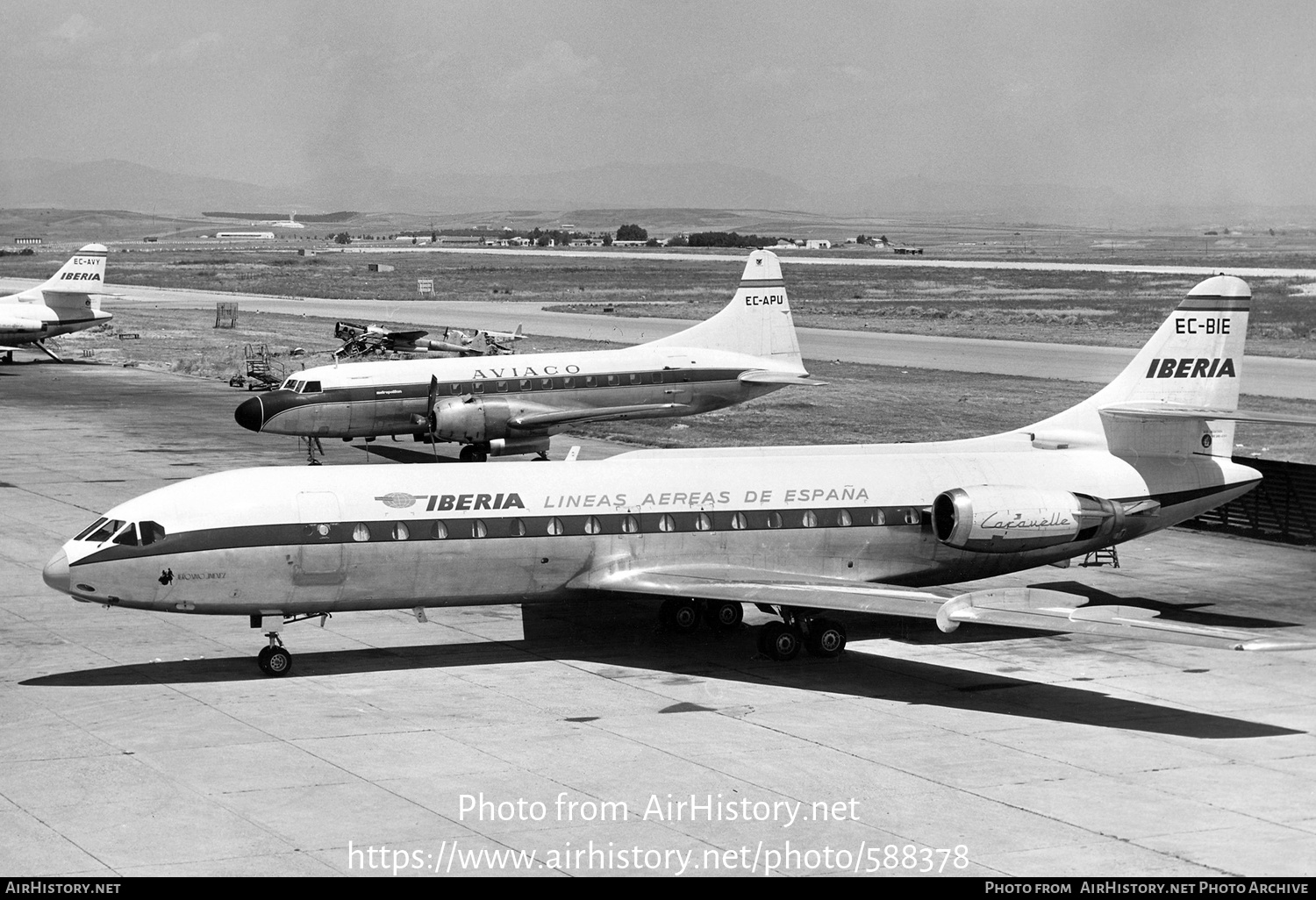 Aircraft Photo of EC-BIE | Sud SE-210 Caravelle 10B1R | Iberia | AirHistory.net #588378