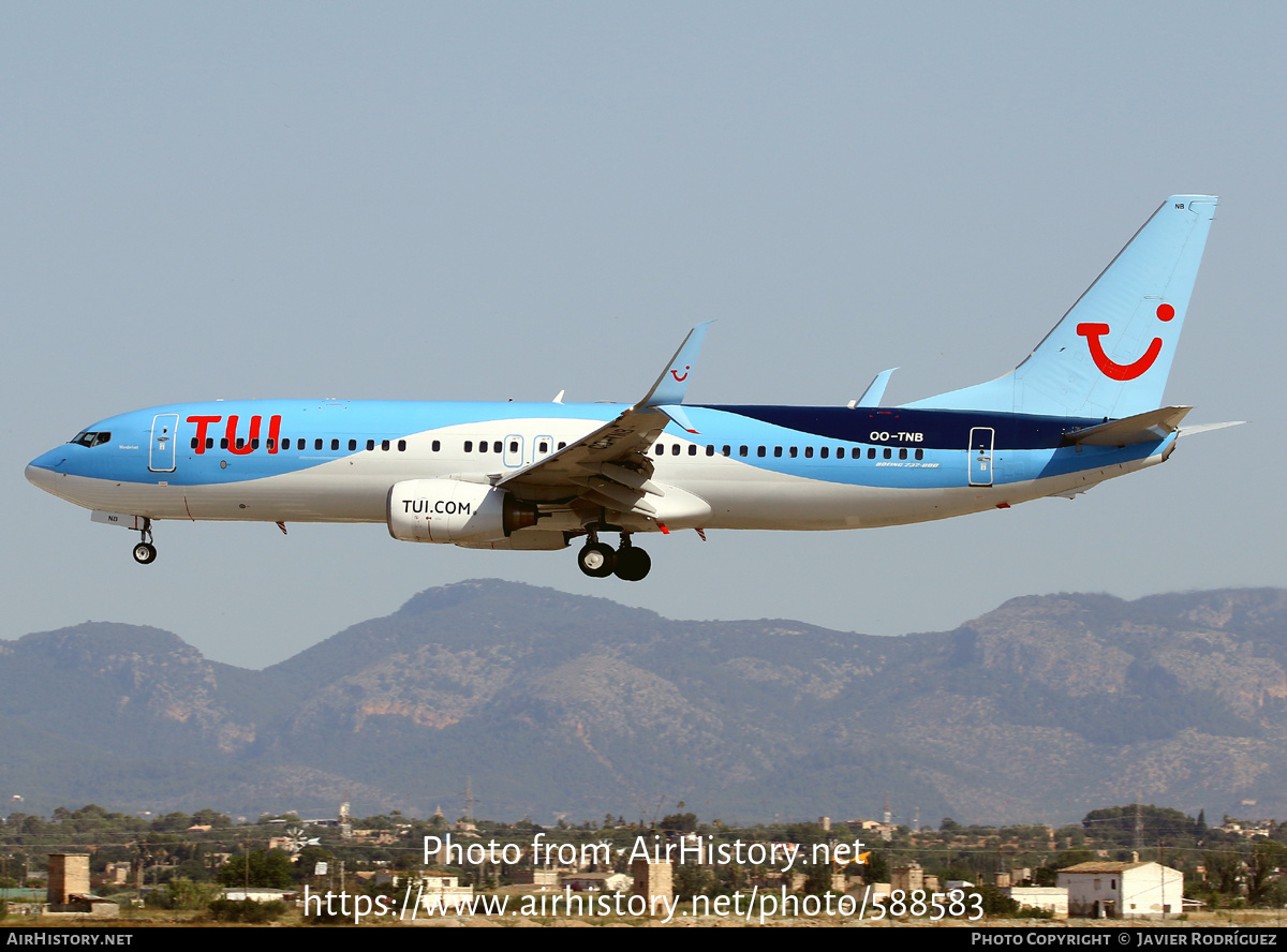 Aircraft Photo of OO-TNB | Boeing 737-8K5 | TUI | AirHistory.net #588583