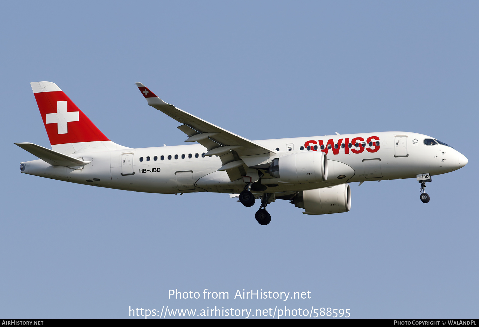 Aircraft Photo of HB-JBD | Bombardier CSeries CS100 (BD-500-1A10) | Swiss International Air Lines | AirHistory.net #588595