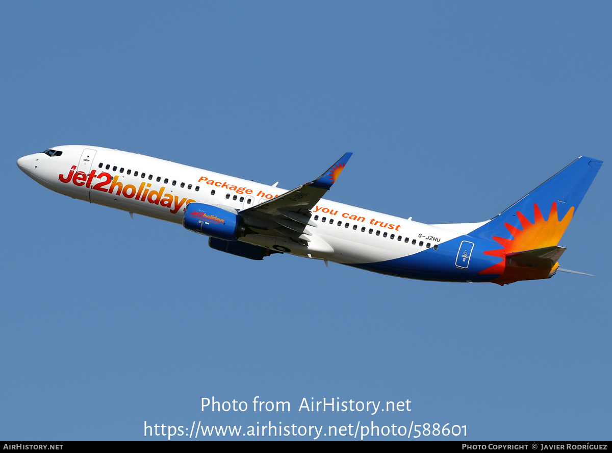 Aircraft Photo of G-JZHU | Boeing 737-800 | Jet2 Holidays | AirHistory.net #588601