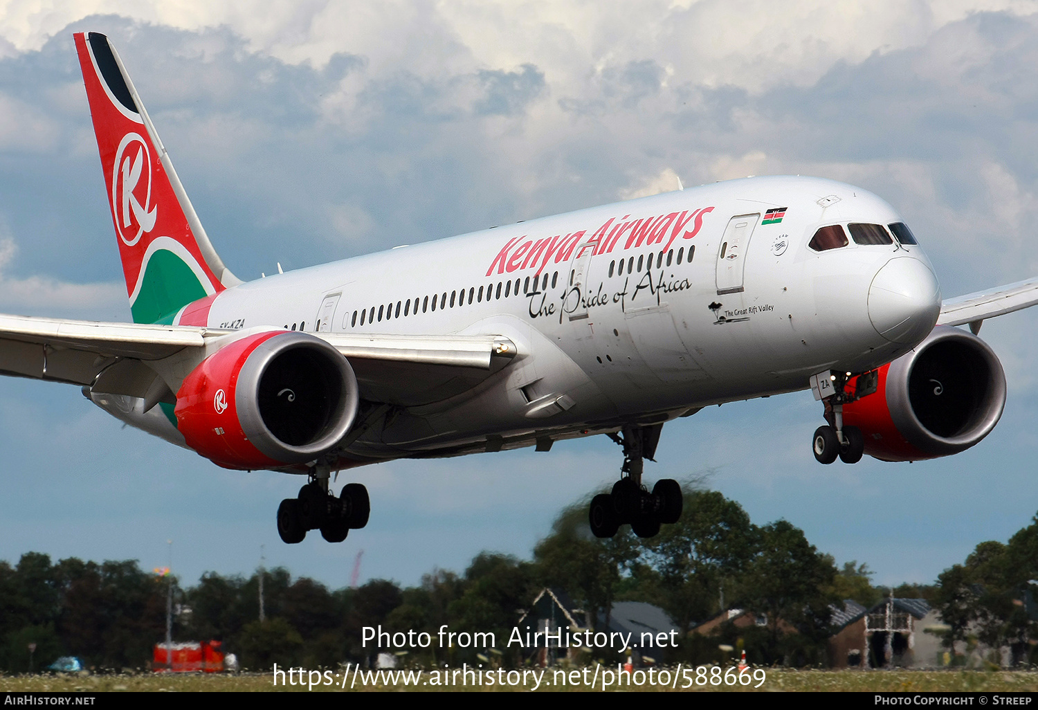Aircraft Photo of 5Y-KZA | Boeing 787-8 Dreamliner | Kenya Airways | AirHistory.net #588669