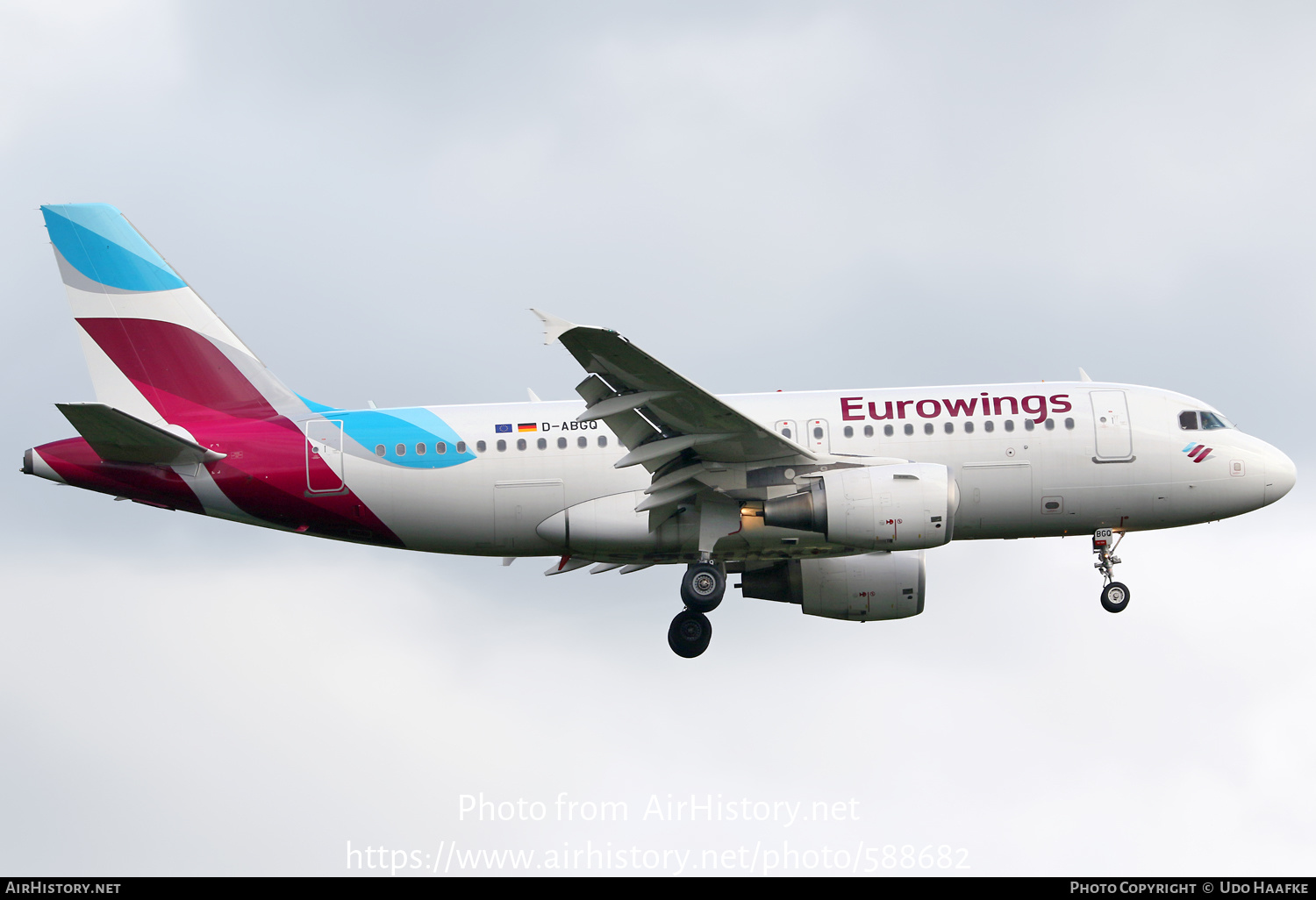 Aircraft Photo of D-ABGQ | Airbus A319-112 | Eurowings | AirHistory.net #588682