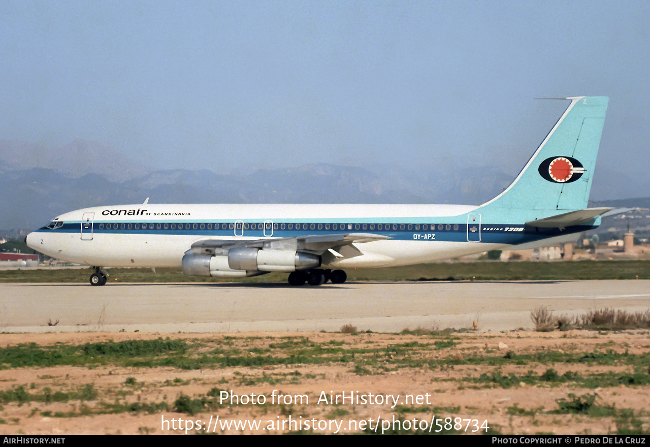 Aircraft Photo of OY-APZ | Boeing 720-051B | Conair of Scandinavia | AirHistory.net #588734