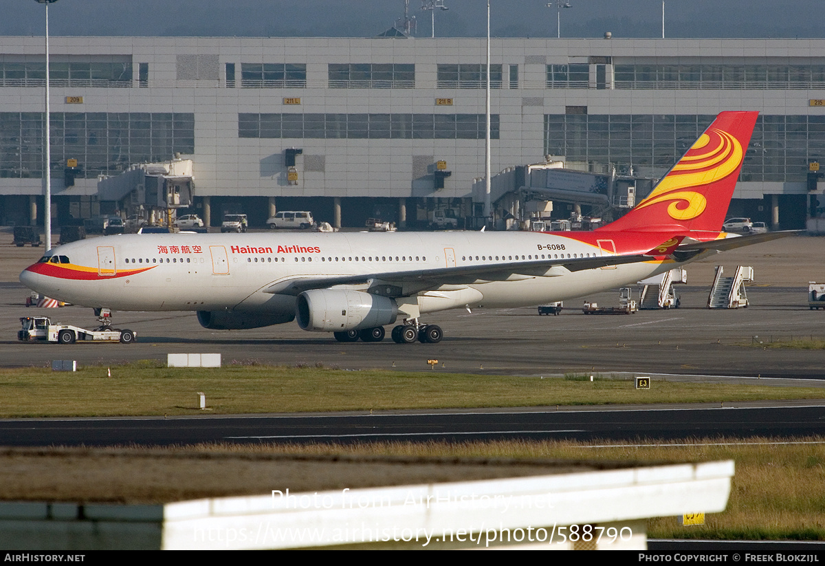 Aircraft Photo of B-6088 | Airbus A330-243 | Hainan Airlines | AirHistory.net #588790