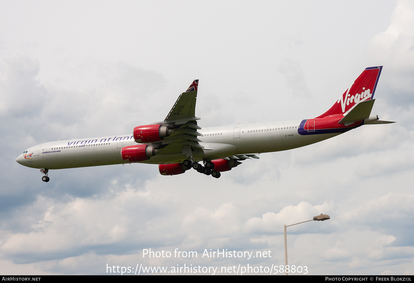 Aircraft Photo of G-VFOX | Airbus A340-642 | Virgin Atlantic Airways | AirHistory.net #588803