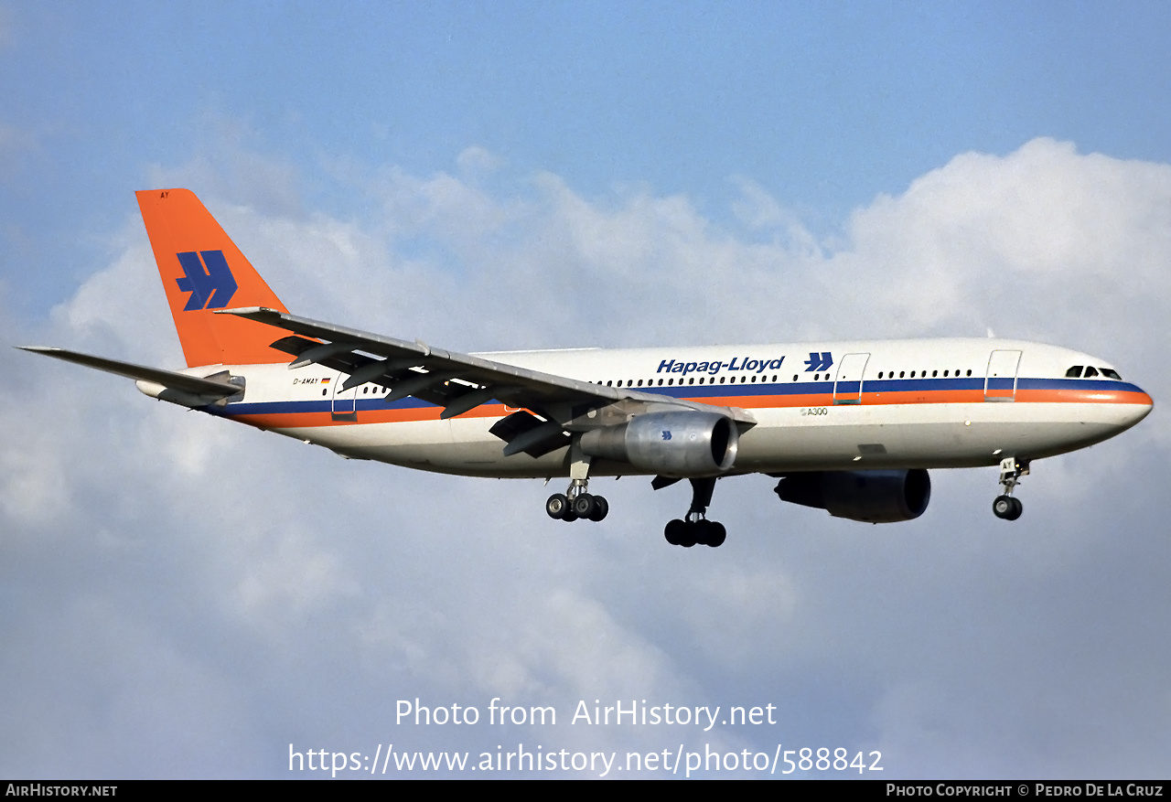 Aircraft Photo of D-AMAY | Airbus A300B4-103 | Hapag-Lloyd | AirHistory.net #588842