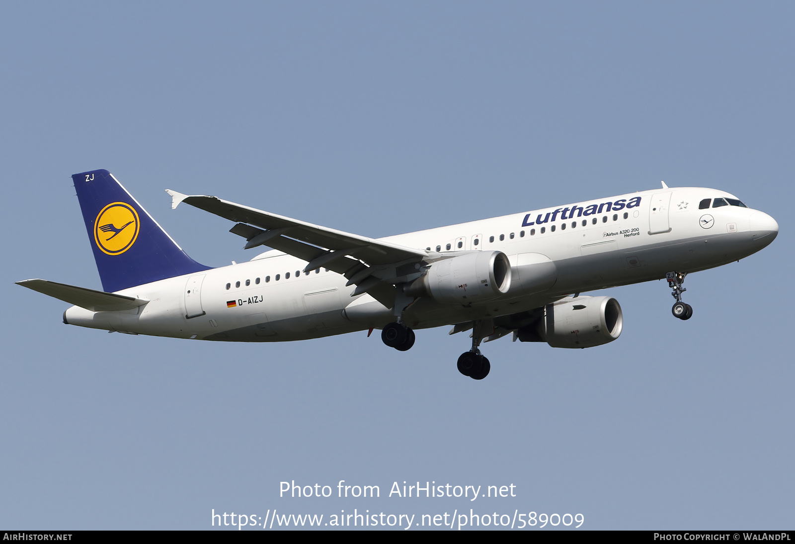 Aircraft Photo of D-AIZJ | Airbus A320-214 | Lufthansa | AirHistory.net #589009