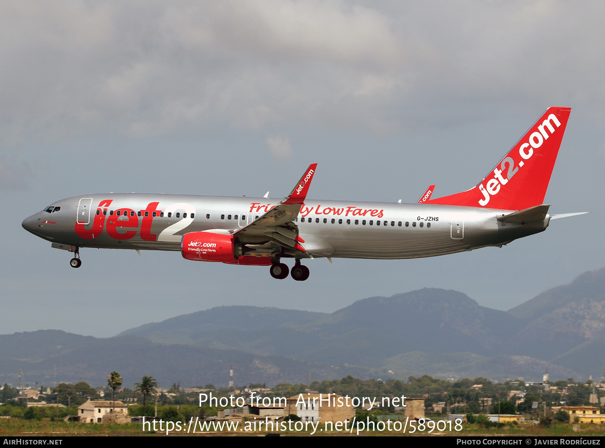 Aircraft Photo of G-JZHS | Boeing 737-800 | Jet2 | AirHistory.net #589018