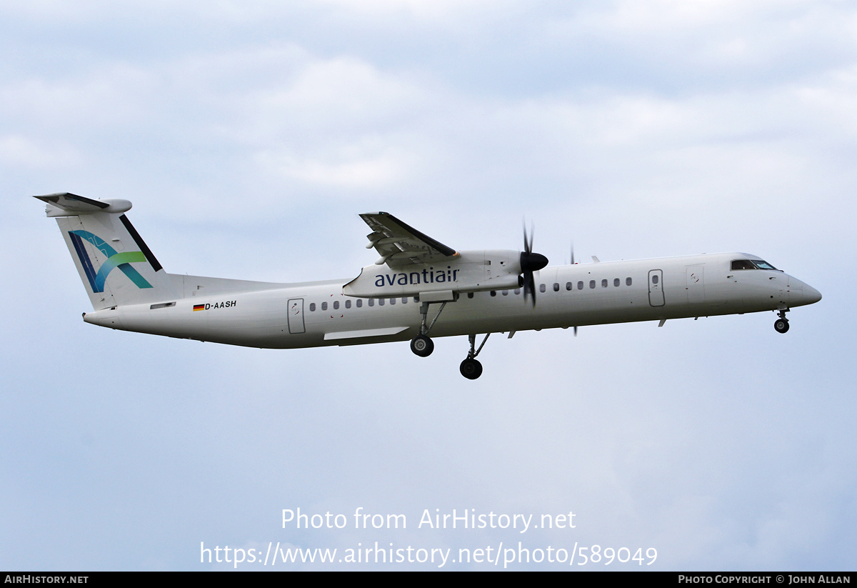 Aircraft Photo of D-AASH | Bombardier DHC-8-402 Dash 8 | Avanti Air | AirHistory.net #589049