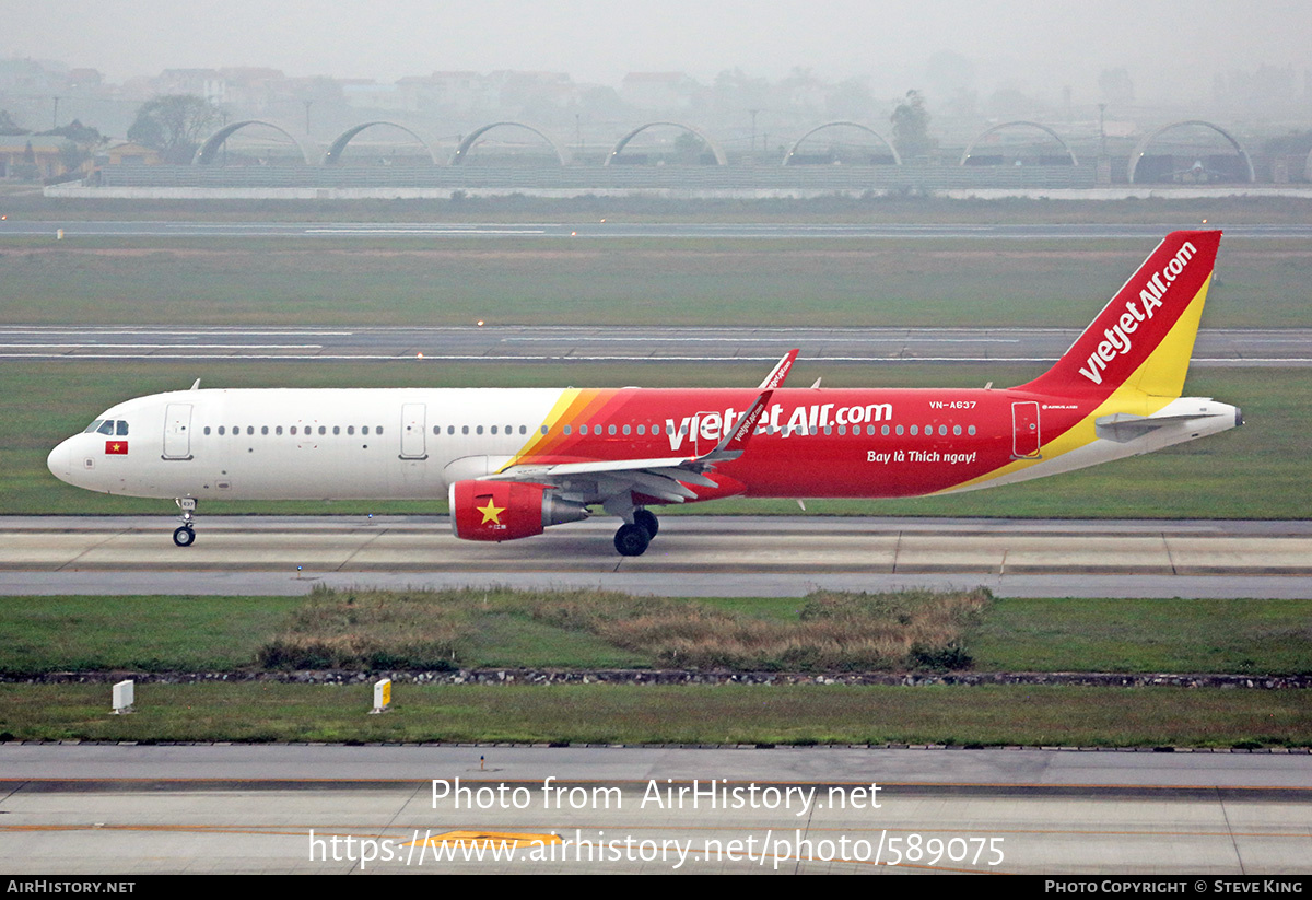 Aircraft Photo of VN-A637 | Airbus A321-211 | VietJet Air | AirHistory.net #589075