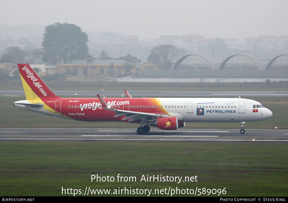 Aircraft Photo of VN-A667 | Airbus A321-211 | VietJet Air | AirHistory.net #589096