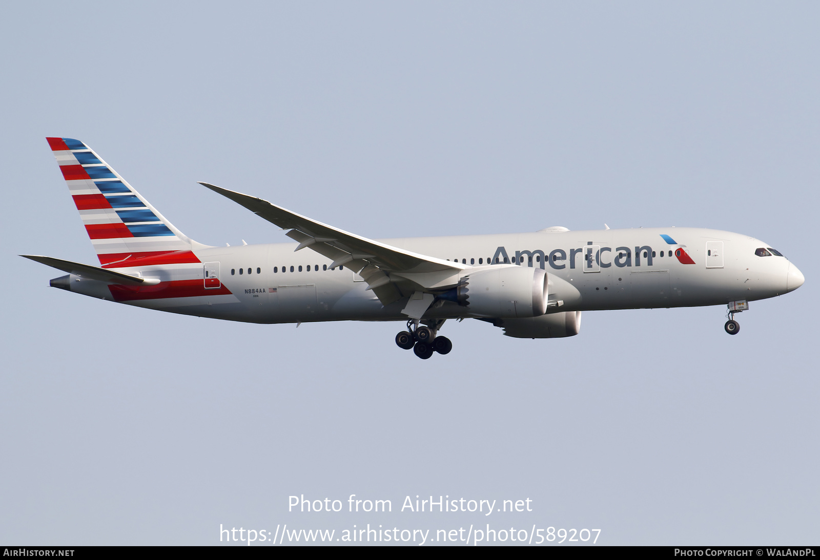 Aircraft Photo of N884AA | Boeing 787-8 Dreamliner | American Airlines | AirHistory.net #589207