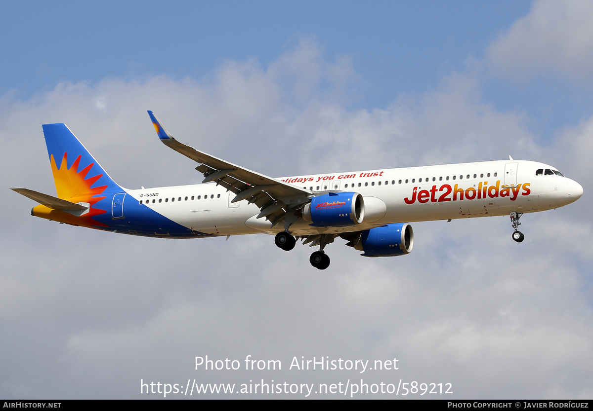 Aircraft Photo of G-SUND | Airbus A321-271NX | Jet2 Holidays | AirHistory.net #589212