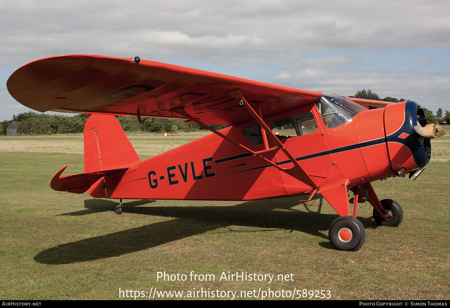 Aircraft Photo of G-EVLE | Rearwin 8125 Cloudster | AirHistory.net #589253