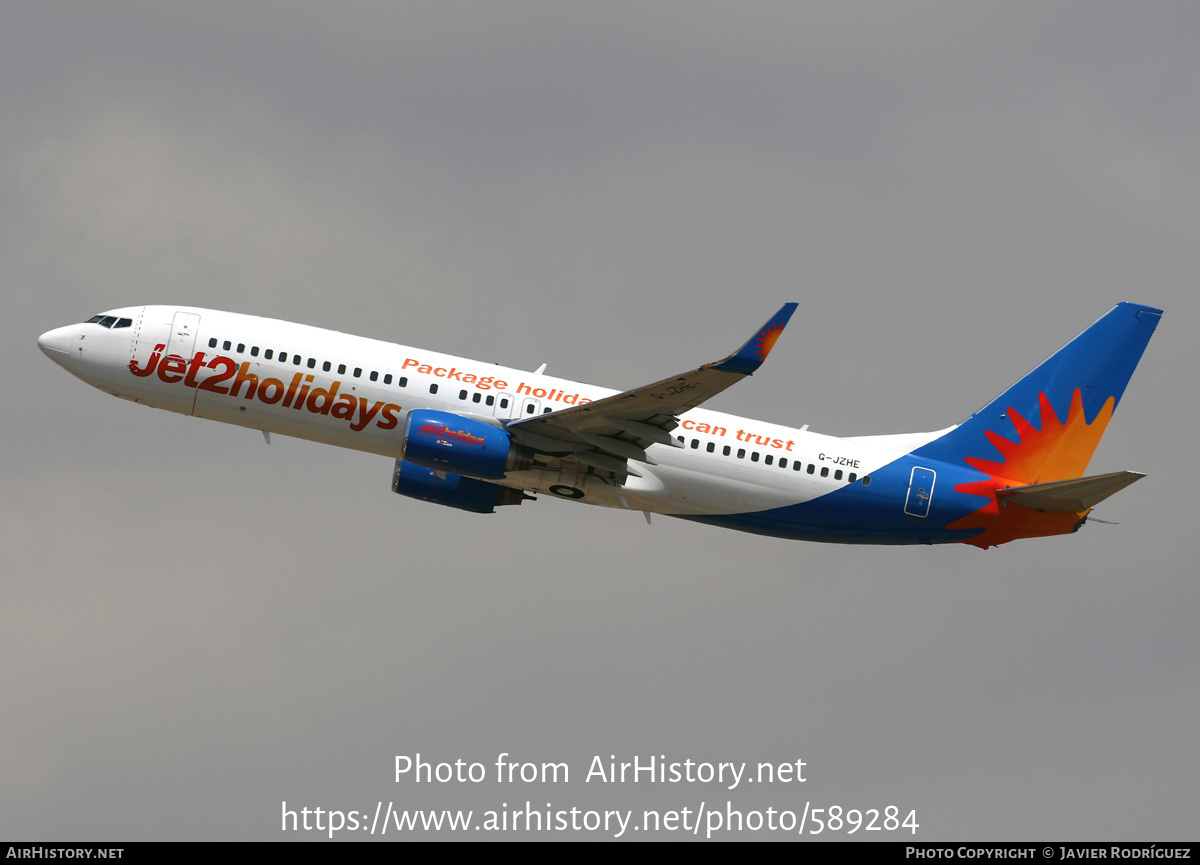 Aircraft Photo of G-JZHE | Boeing 737-8K2 | Jet2 Holidays | AirHistory.net #589284