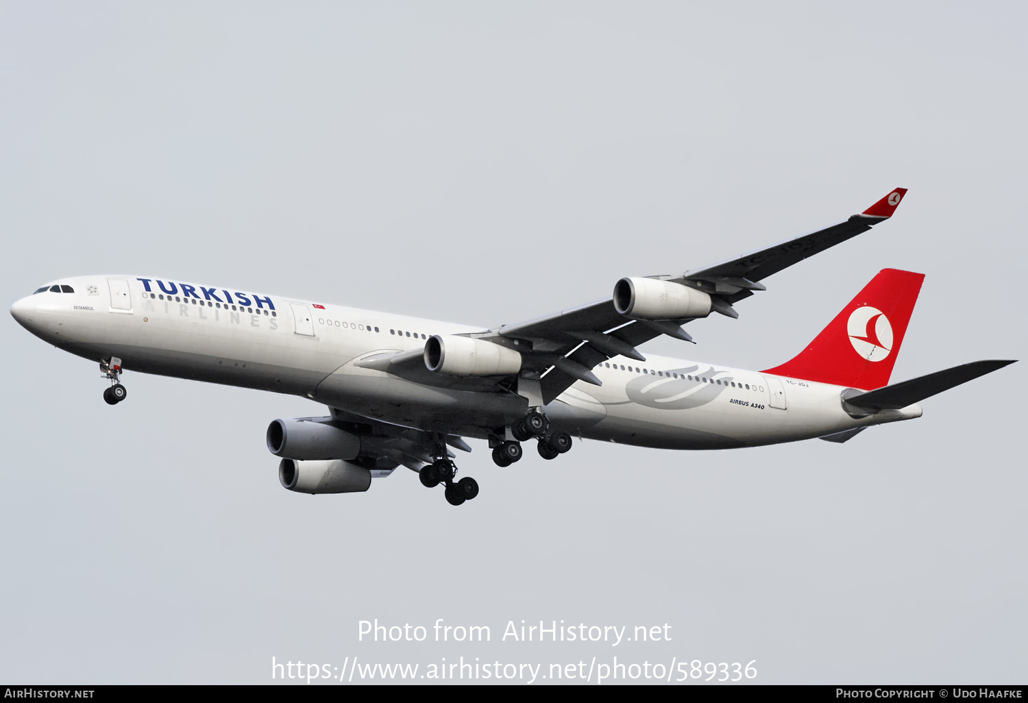 Aircraft Photo of TC-JDJ | Airbus A340-311 | Turkish Airlines | AirHistory.net #589336