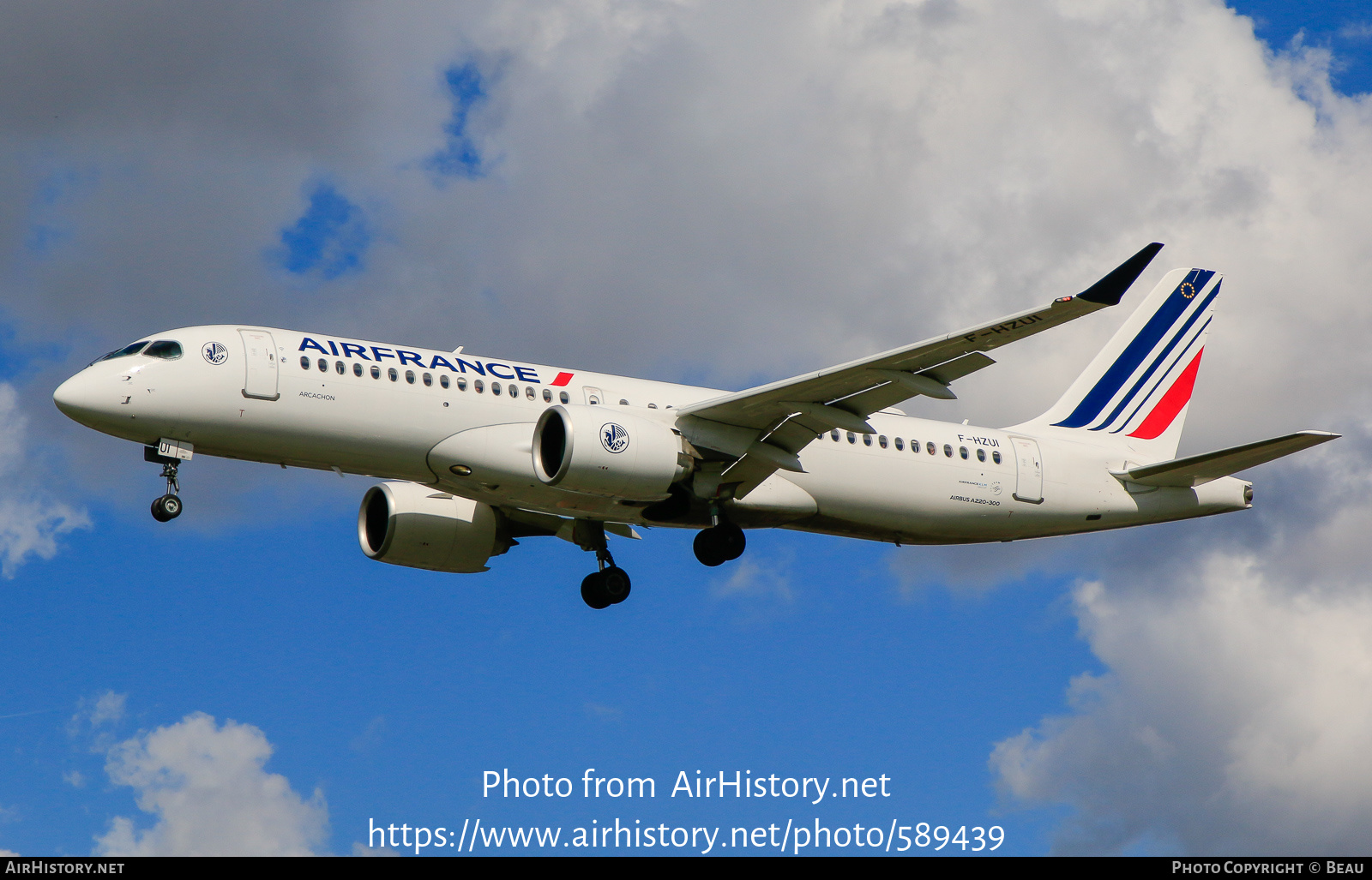 Aircraft Photo of F-HZUI | Airbus A220-371 (BD-500-1A11) | Air France | AirHistory.net #589439